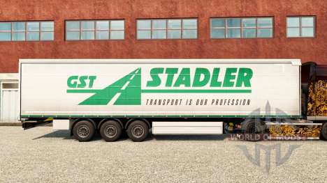 La piel GST Stadler en una cortina semi-remolque para Euro Truck Simulator 2