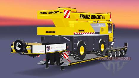 Baja barrido de camión grúa Liebherr LTM 1030 para Euro Truck Simulator 2