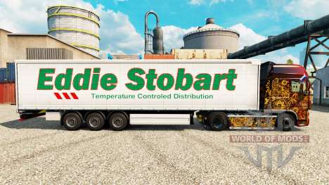 Eddie Stobart de la piel para remolques para Euro Truck Simulator 2
