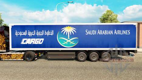La piel Saudi Arabian Airlines para remolques para Euro Truck Simulator 2