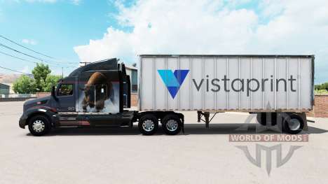 La piel de Vistaprint en un pequeño remolque para American Truck Simulator