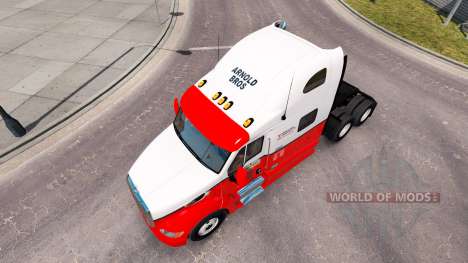La piel de Arnold Bros tractor Peterbilt 387 para American Truck Simulator