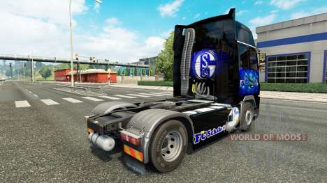 La piel FC Schalke 04 en Volvo trucks para Euro Truck Simulator 2