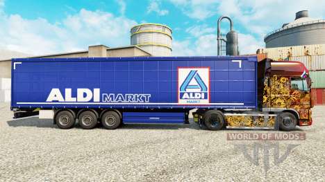 La piel Aldi Markt para semi-remolques para Euro Truck Simulator 2