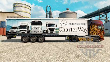 La piel de Mercedes-Benz de la Carta de la Maner para Euro Truck Simulator 2