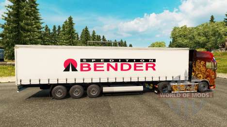La piel Spedition Bender en semi para Euro Truck Simulator 2