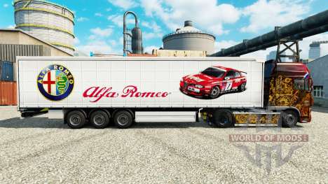 La piel Alfa Romeo Deporte en semi para Euro Truck Simulator 2