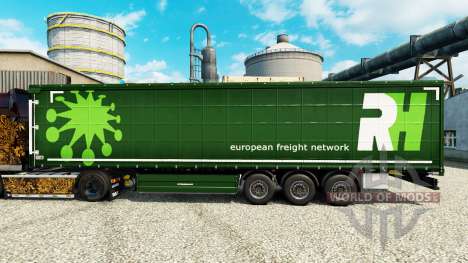 La piel de RH para semi-remolques para Euro Truck Simulator 2