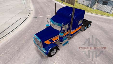 Скин Rollin Transporte v1.1 на Peterbilt 389 para American Truck Simulator