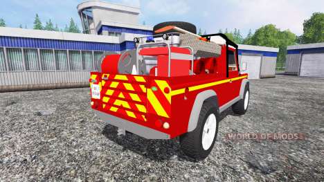 Land Rover Defender 110 [feuerwehr] para Farming Simulator 2015
