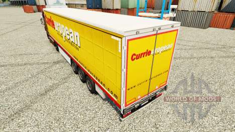 La piel Curry sobre la orden Europea de remolque para Euro Truck Simulator 2