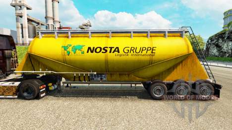 La piel Nosta Gruppe, cemento semi-remolque para Euro Truck Simulator 2