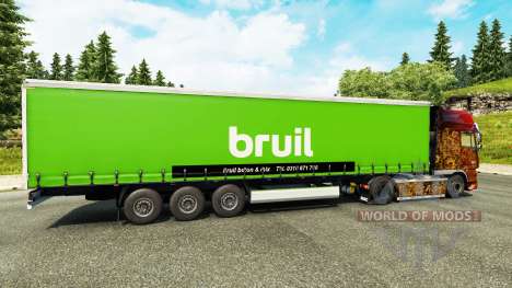 La piel Bruil en semi para Euro Truck Simulator 2