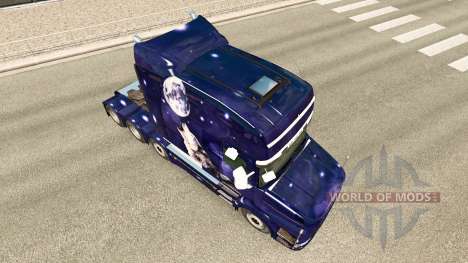 Lobo de la piel para camión Scania T para Euro Truck Simulator 2
