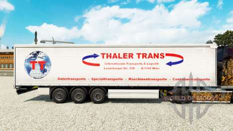 La piel Thaler Trans en una cortina semi-remolqu para Euro Truck Simulator 2