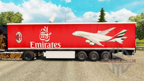 El Emirates Airlines piel para remolques para Euro Truck Simulator 2