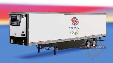 La piel de Equipo GB en refrigerada semi-remolqu para American Truck Simulator