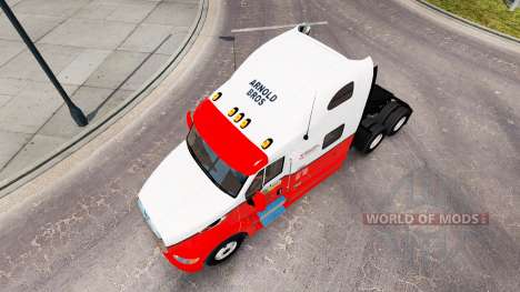 La piel de Arnold Bros, el tractor Peterbilt 387 para American Truck Simulator