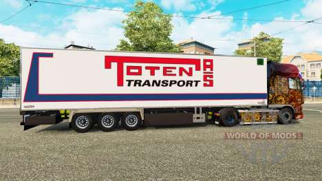 Semi-remolque frigorífico Chereau Toten Transpor para Euro Truck Simulator 2
