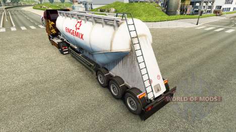 La piel Engemix cemento semi-remolque para Euro Truck Simulator 2