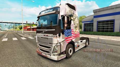 El U. S. Army piel para camiones Volvo para Euro Truck Simulator 2