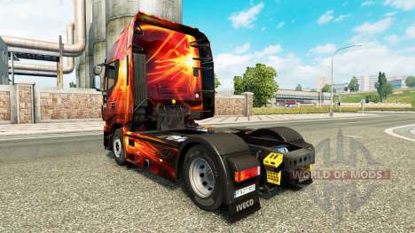 El fuego de Efecto piel de Iveco tractora para Euro Truck Simulator 2