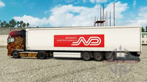 Norbert Dentressangle de la piel para remolques para Euro Truck Simulator 2