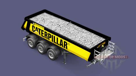 Semi-remolque volquete Schmitz Caterpillar para Euro Truck Simulator 2