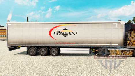 La piel de Pall-Ex a la cortina semi-remolque para Euro Truck Simulator 2