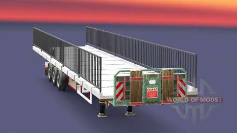 Semi-suelo con el peso del elemento puente para Euro Truck Simulator 2
