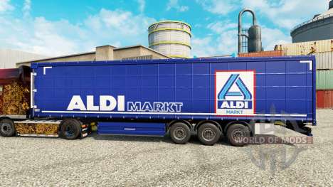 La piel Aldi Markt para semi-remolques para Euro Truck Simulator 2