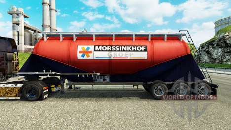 La piel Morssinkhof Groep cemento semi-remolque para Euro Truck Simulator 2