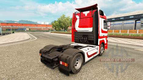 La piel Metálica para tractor Mercedes-Benz para Euro Truck Simulator 2