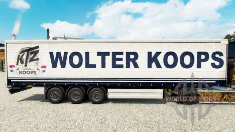 Wolter Koops de la piel para la cortina semi-rem para Euro Truck Simulator 2