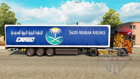 La piel Saudi Arabian Airlines para remolques para Euro Truck Simulator 2