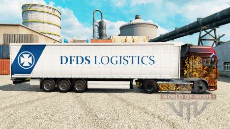 DFDS Logística de la piel para remolques para Euro Truck Simulator 2