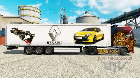 La piel de Renault F1 Team para la semi para Euro Truck Simulator 2
