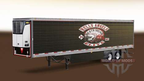 La piel de Hells Angels en refrigerada semi-remo para American Truck Simulator