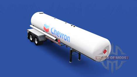 La piel de Chevron en el tanque de gas semi-remo para American Truck Simulator
