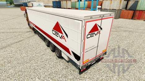 Ceva Logistics piel para remolques para Euro Truck Simulator 2