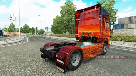 La piel de Espacio en el tractor Scania para Euro Truck Simulator 2