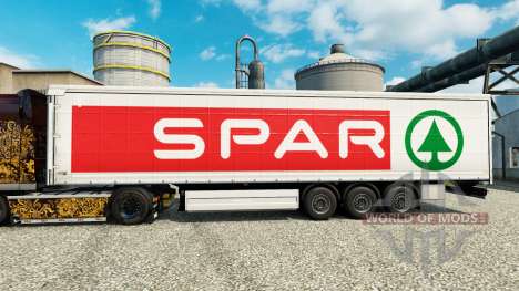 La piel SPAR para remolques para Euro Truck Simulator 2
