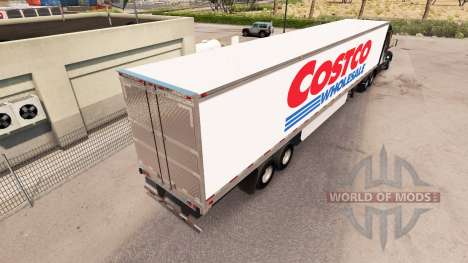 La piel Costco Wholesale trailer extendido para American Truck Simulator