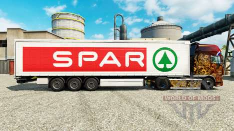 La piel SPAR para remolques para Euro Truck Simulator 2