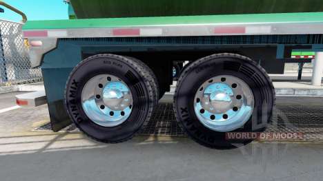 Llantas de cromo plateado de semi-remolques para American Truck Simulator