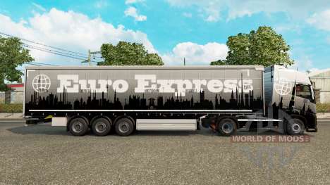 Euro Express de la piel para remolques para Euro Truck Simulator 2