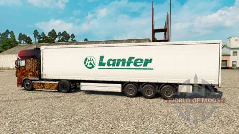 La piel Lanfer Logística para remolques para Euro Truck Simulator 2