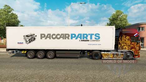 La piel de Paccar Parts para remolques para Euro Truck Simulator 2