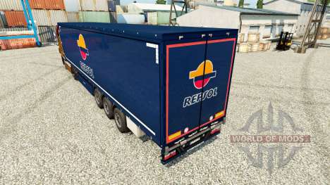 Repsol v2 piel para remolques para Euro Truck Simulator 2