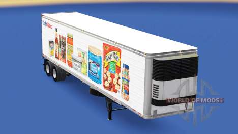 La piel de Kraft Heinz en el remolque para American Truck Simulator